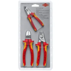 Knipex, Bolzenschneider + Seitenschneider, VDE Schneidset 3-teilig (336 mm)