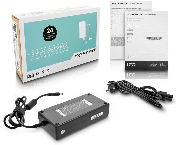 Movano Ladegerät für Dell 240W 19.5V 12.3A (7.4×5.0mm Pin)