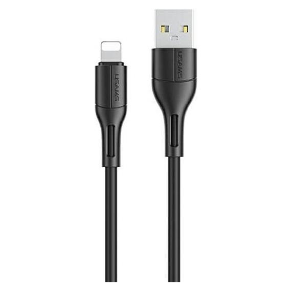 Usams Kabel U68 lightning 2A Fast Charge 1m czarny/black SJ500USB01 (US-SJ500) (1 m, 10 W) (SJ500USB01)