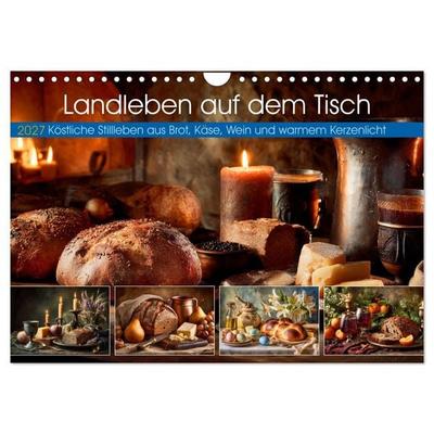 Landleben auf dem Tisch (Wandkalender 2027 DIN A4 quer), CALVENDO Monatskalender