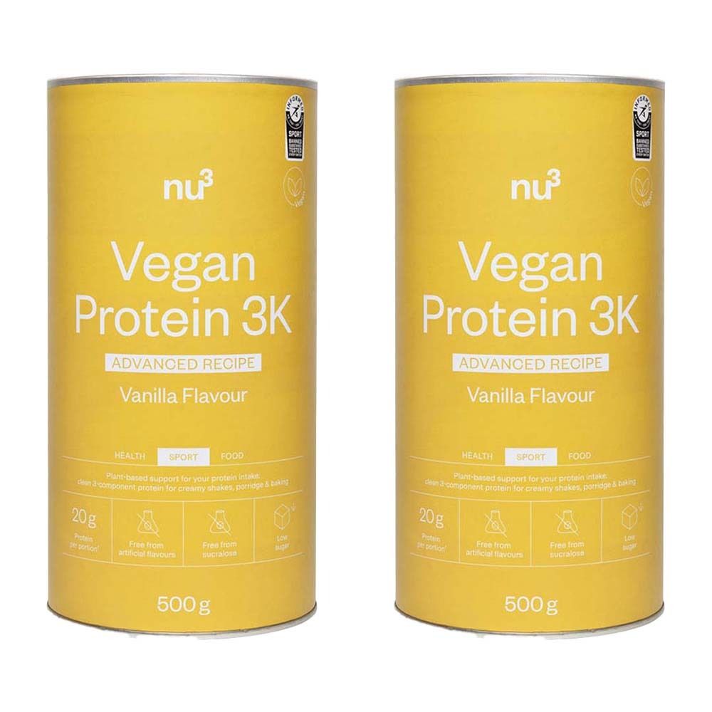 nu3 Clean Vegan Protein 3K Vanilla Doppelpack 2x500 g Pulver