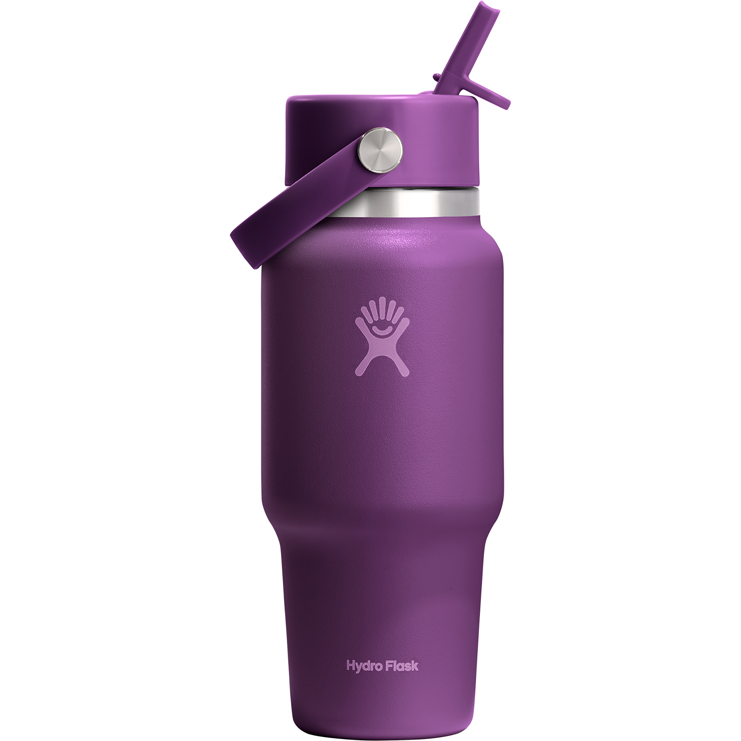 Hydro Flask 24oz Wide Flex Straw Travel Isolierflasche Isolierflaschen lila Größe 0.71L Camping