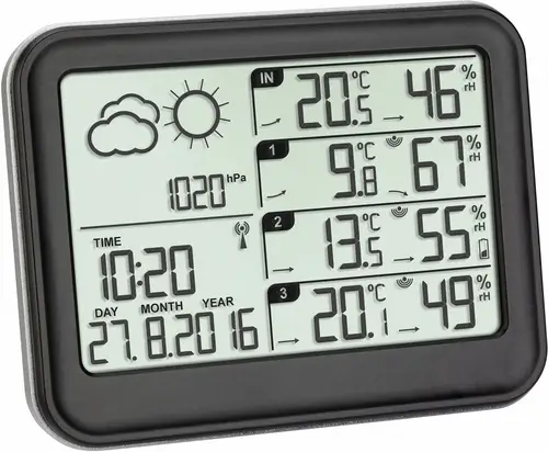 TFA Dostmann View 35.1142.01 Funk-Wetterstation Anzahl Sensoren max. 3