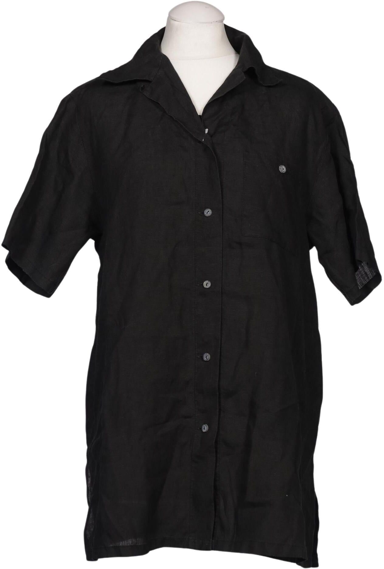 Weekend Max Mara Damen Bluse, Schwarz, Gr. M, Leinen - Second Hand