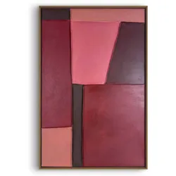 Reliefbild WARME TIEFE (BHT 78x118x3,50 cm) - lila - BHT 78x118x3,50 cm