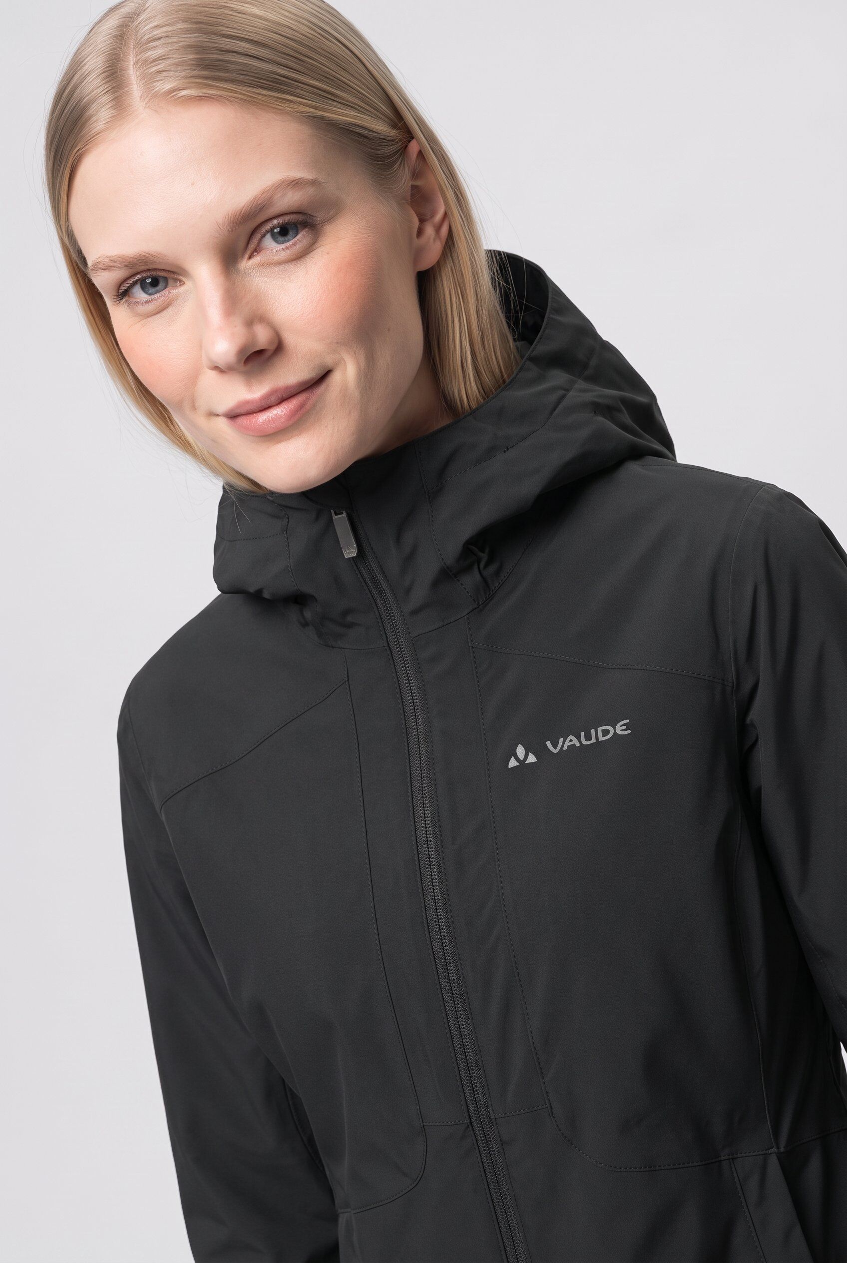 Funktionsjacke VAUDE "SE WOMEN'S TILICHO JACKET", Damen, Gr. 34, schwarz (phantom blac), Obermaterial: 100% Polyester. Futter: 100% Polyamid. Wattierung: 100% Polyester, normal, Jacken Funktionsjacke phantom blac 34