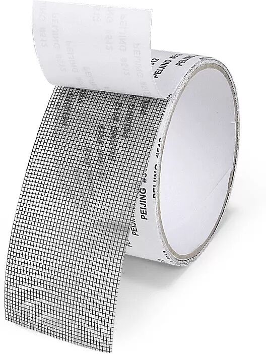INF Fenstergitter Reparatur Klebeband: Schnelle Netzreparatur - 5cm x 2m Schwarz