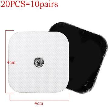 Uplifted Goods Reusable Electrode Gel Pads For Muscle Stimulator And Therapy Machines 4x4cm 20pcs