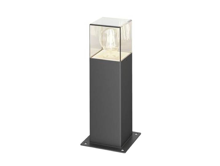 Lucande Luminaire extérieur Keke à intensité variable (Moderne) en Noir Aluminium (1 lampe\,à E27)\, Borne lumineuse borne luminaire pour socle