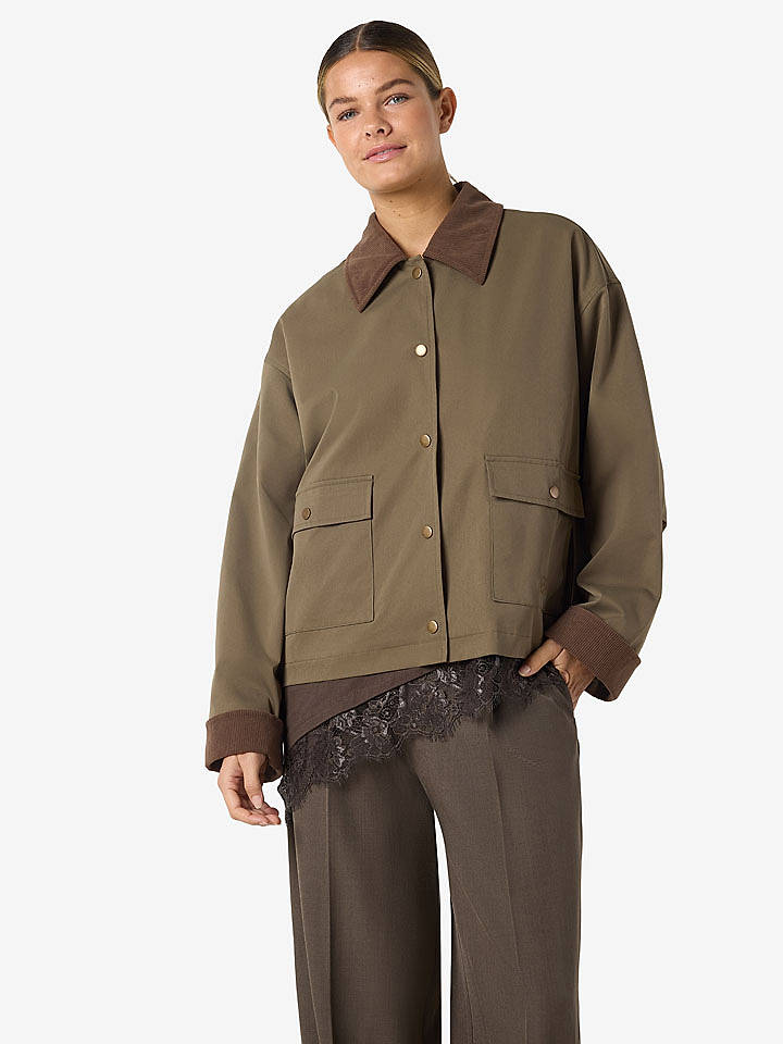 Noisy may Hemdjacke "Nora" in Braun - M
