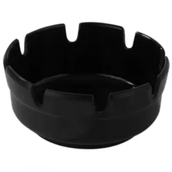 PUJADAS Aschenbecher Schwarz Melamin Ø 10 cm Melamin x50mm