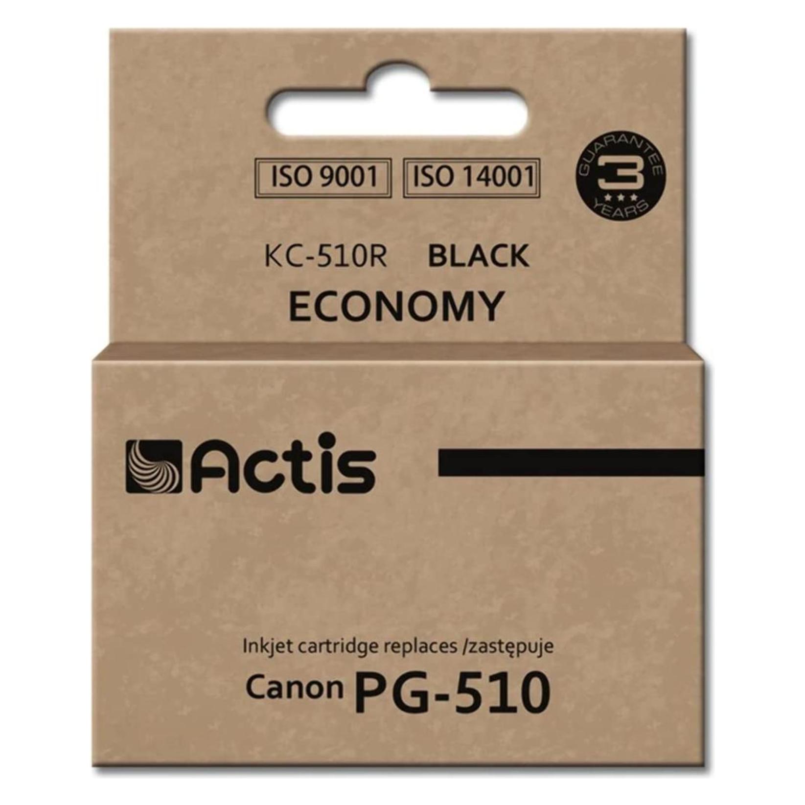 Factis KC-510R black ink cartridge for Canon printer PG-510 replacement  - (BK) (KC-510R)