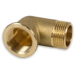 Messing Gewinde-Fitting 90° Winkel IG-AG, schwere Ausführung (Ausführung: 2''IG/AG)