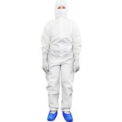 Antistat 600-5008E Antistatische Einwegoveralls Kleider-Größe: L Weiß
