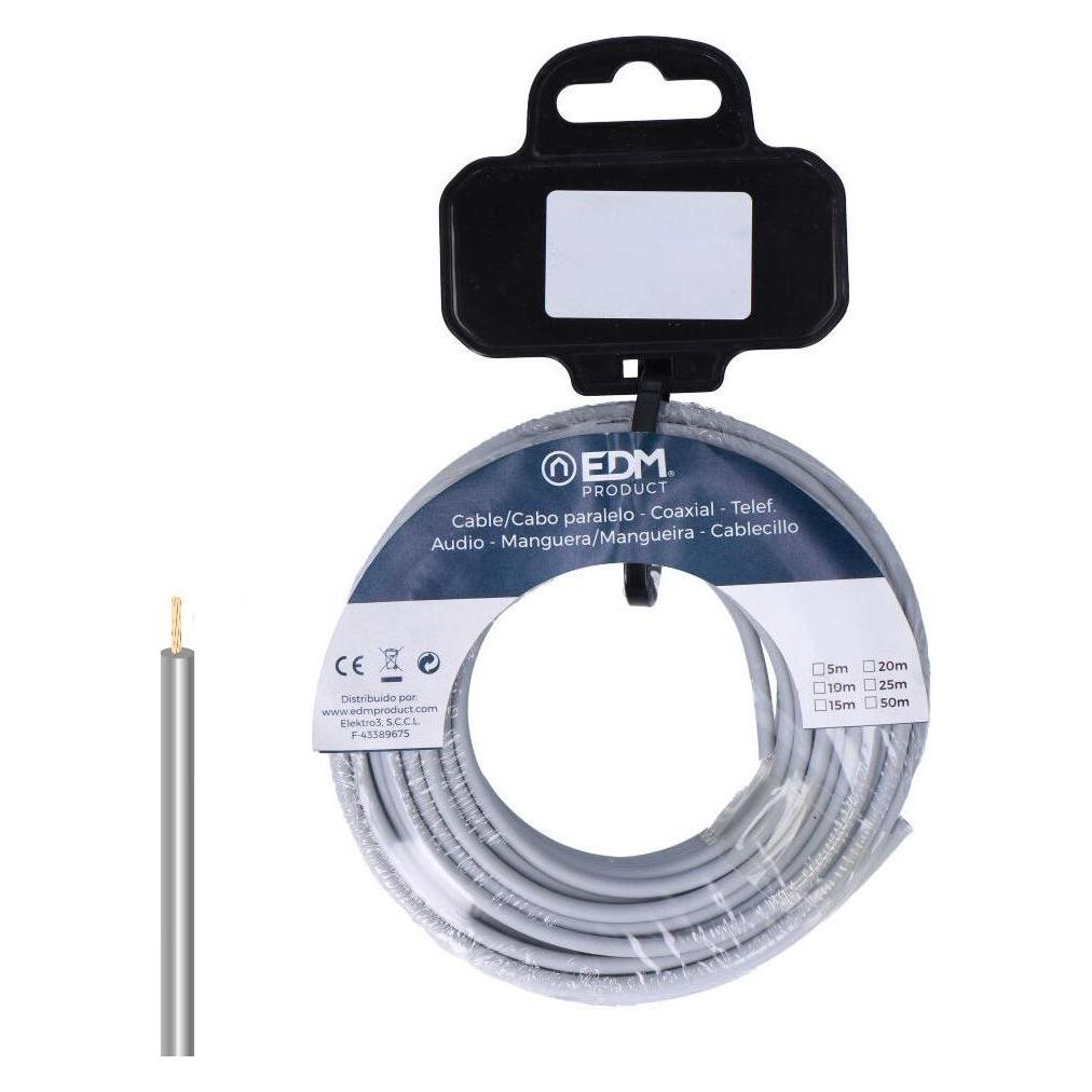 EDM Product Kabel 28459 Grau 2,5 Mm 10 M (10 m, 2.50 mm²) (45273236)