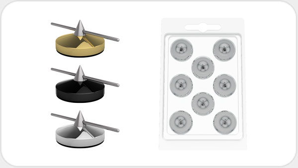 Goldkabel Audio Selection Spike klein 8er Set *schwarz* GO107006