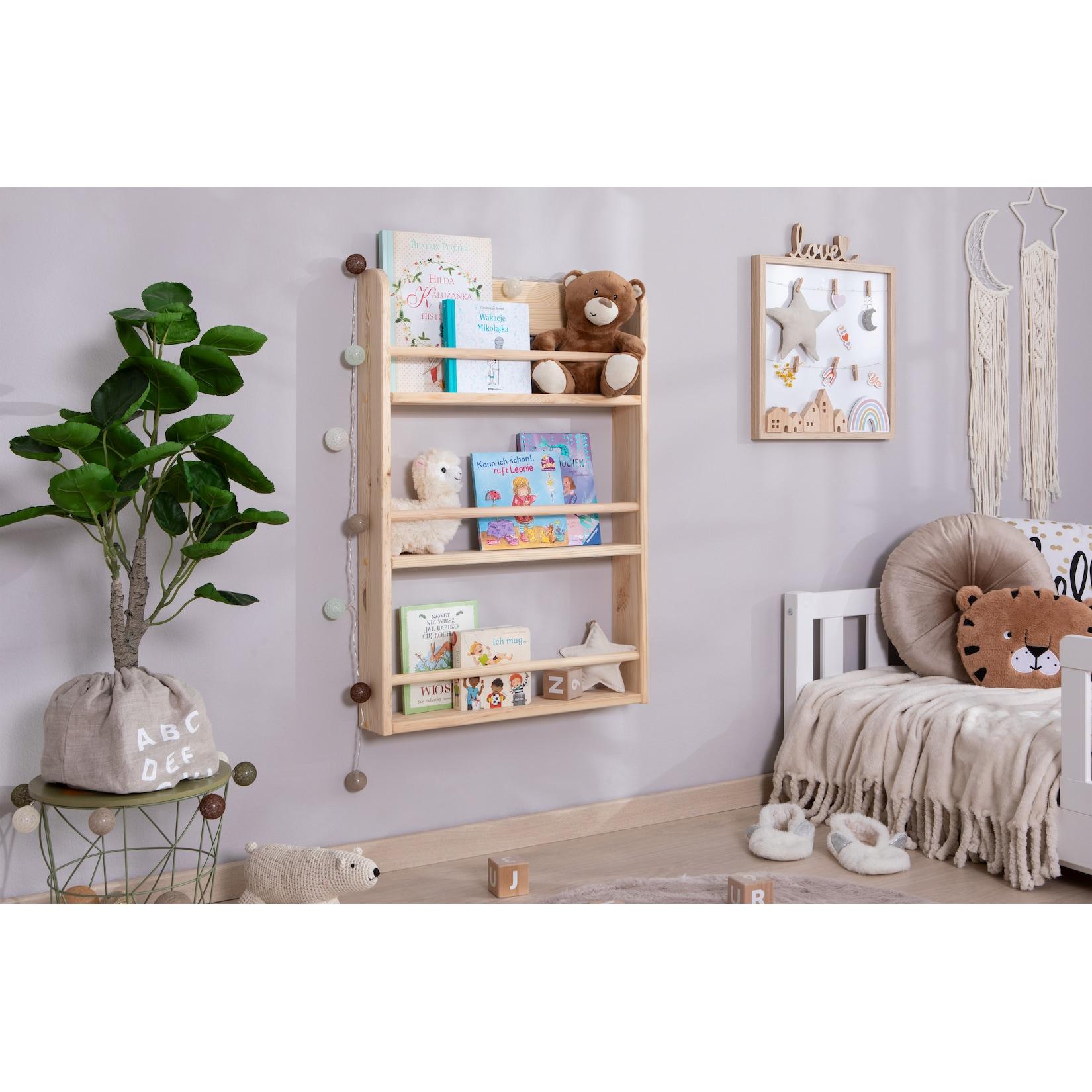 TiCAA Kinder Bücherregal Toni 55x80 & 60x130