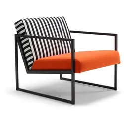 INNOVATION LIVING Sessel mit Armlehnen Vikko Spezial Stoff Orange