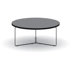 Runder Couchtisch TENDER, Durchmesser 90 cm, Graphit
