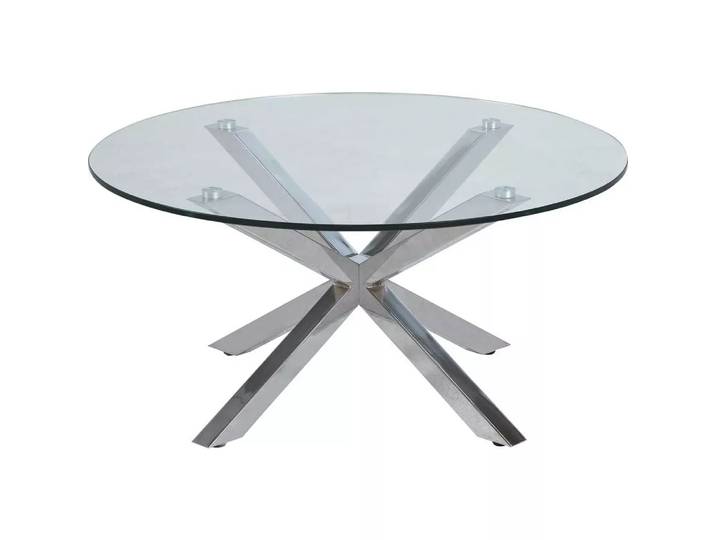 mutoni - Couchtisch Triple-X chrom Klar, One Size, Transparent