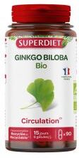 Superdiet Ginkgo Biloba Bio - 90 Gélules - Pot 90 gélules