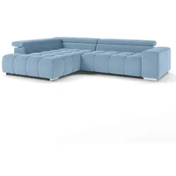 COTTA Ecksofa mit Funktion Orion Stoff Azure