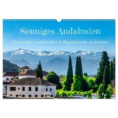 Sonniges Andalusien (Wandkalender 2027 DIN A3 quer), CALVENDO Monatskalender