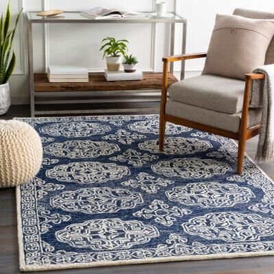 Livabliss Talbot Handmade Medallion Wool Area Rug