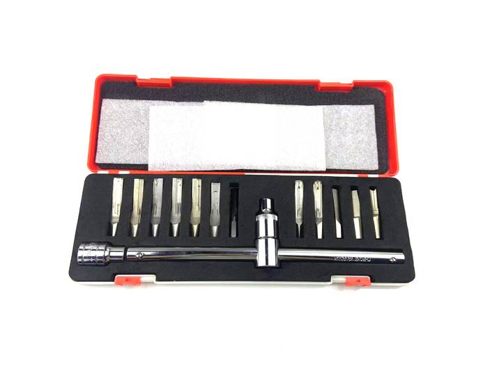 Outils professionnels de serrurier, embouts avec 2 leviers, 15 pièces