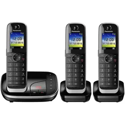 Panasonic Schnurloses Telefon-Set mit Anrufbeantworter KX-TGJ323GB schwarz