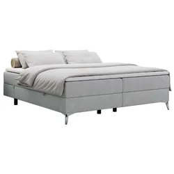 BOXBETT LESS 180/200 Hellgrau Struktur - H4