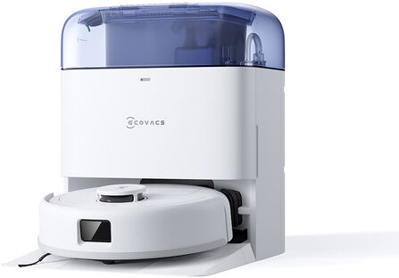 Ecovacs Deebot MINI Blue 1,4 L Robot Senza sacchetto, Stazione con sacchettoBlu, Bianco