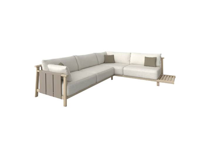 Lounge Vaia, Edy&liv, beige/braun, Holz