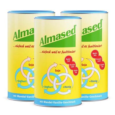 3x Almased Vitalkost Mandel-Vanille Pulver 3x500 g