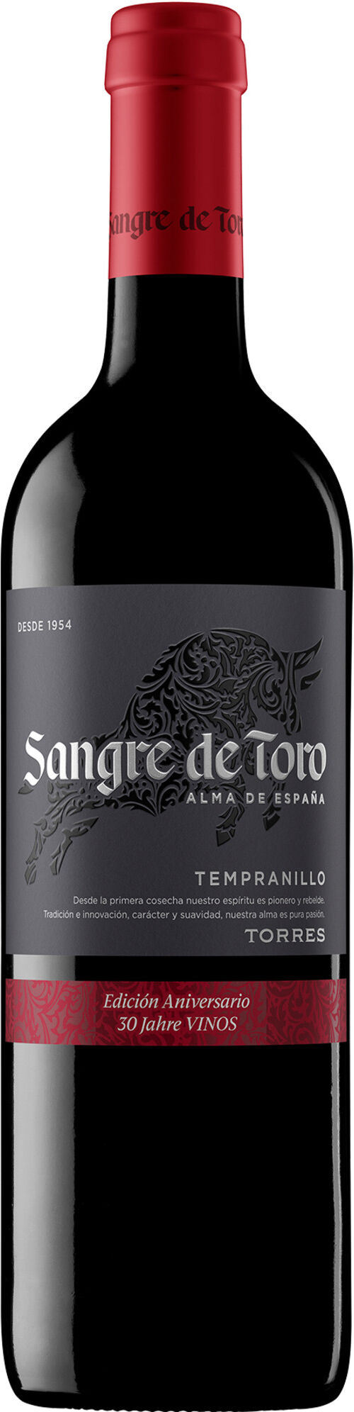 Familia Torres Torres Sangre de Toro Edición Aniversario 2022 13.5% Vol. Rotwein Trocken aus Spanien