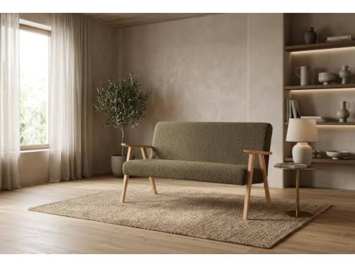 Family Meble Sofa Soler Angel, 2-Sitzer – Braun – 5