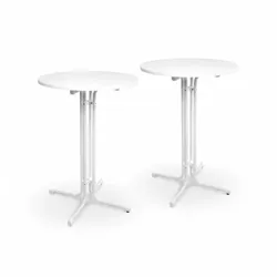 STEHTISCH Bellini Ø80xH110cm Weiß (2tlg)