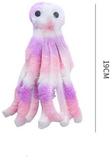 Uplifted Finds Plush Octopus Interactive Cat Toy multicolor