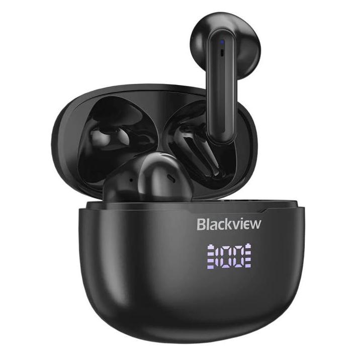 Blackview Airbuds 7 (Drahtlose Ohrhörer - LED-Anzeige - Bluetooth 5.3) Schwarz (47122060)