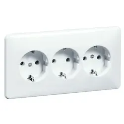 Peha Standard - Steckdose SCHUKO 3fach, weiß
