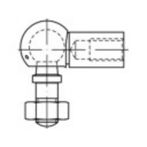 TOOLCRAFT Winkelgelenke 12mm Stahl verzinkt 147233 10 St. (Ø x L) 16mm x 12mm