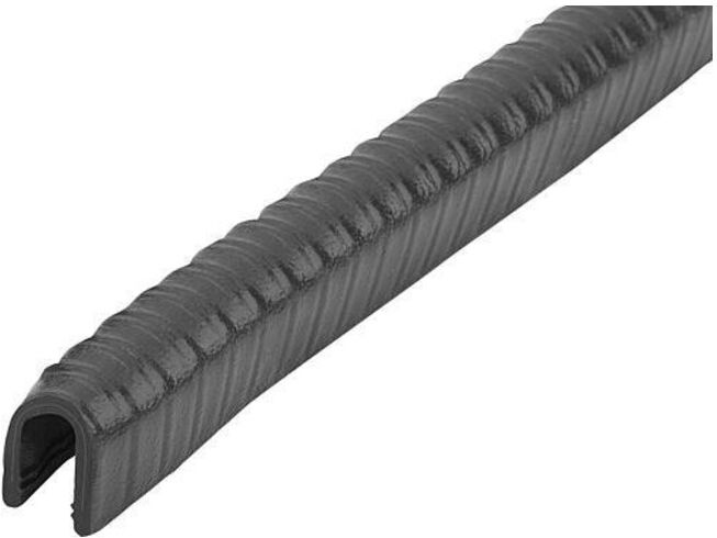 KIPP Profilé de protection d'angle 10000 x 12 x 15 mm Forme E PVC noir (K1367.415X10000)