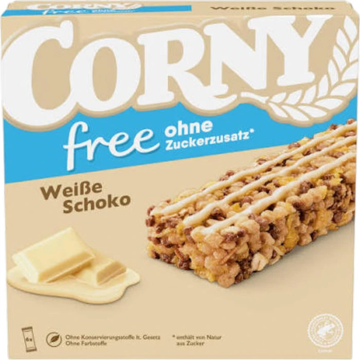Corny free Weiße Schoko 6 St Riegel