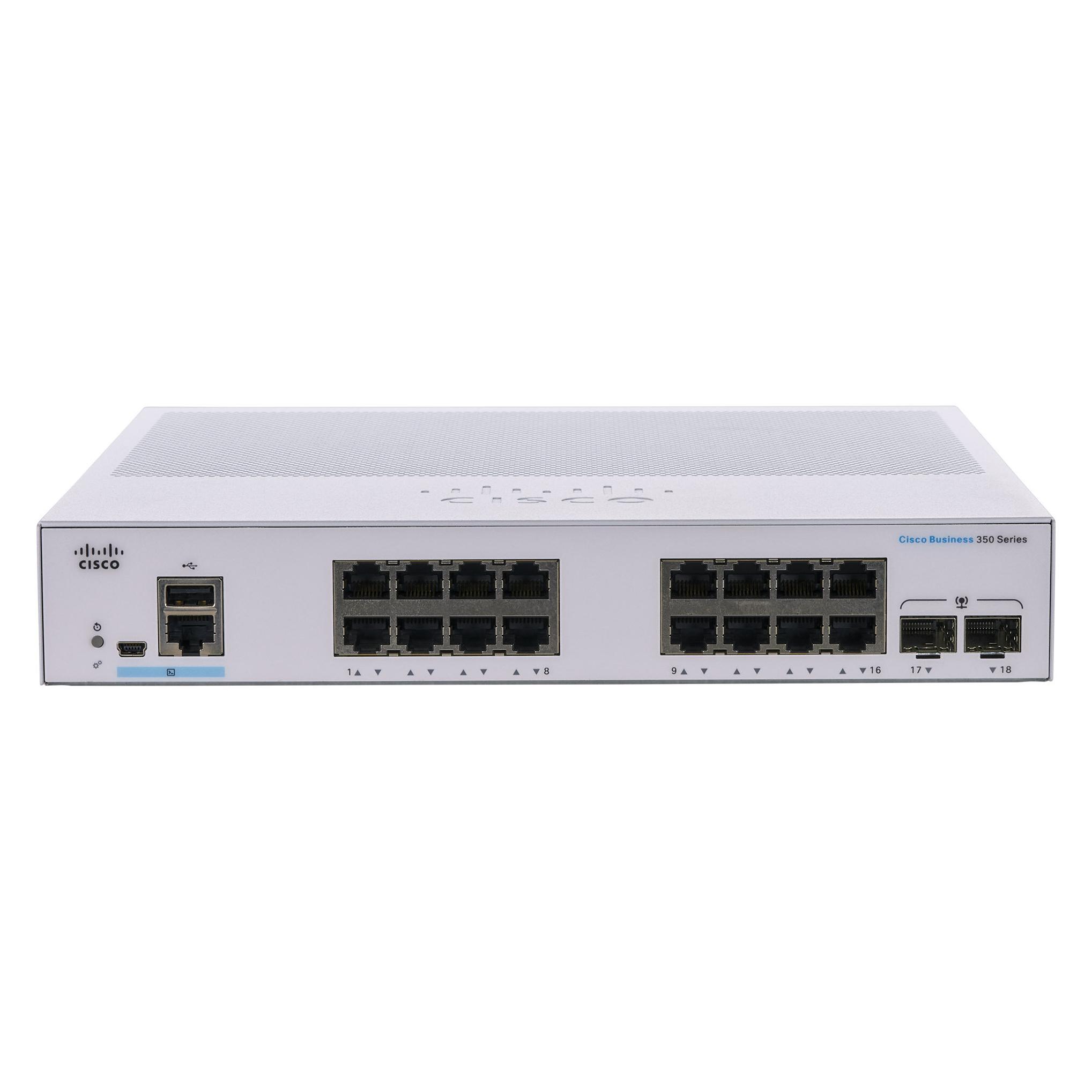 Cisco Business 350 Series CBS350-16T-E-2 (16 Ports) (CBS350-16TE2GEU-RF)