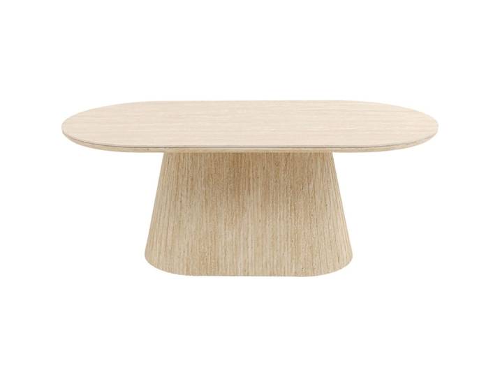 Table basse ovale plateau en grès 120x60