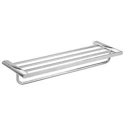 Brillantbad BORGANIC Handtuchablage Edelstahl poliert 640x93x214 mm für Bad & Küche >> zum Bohren