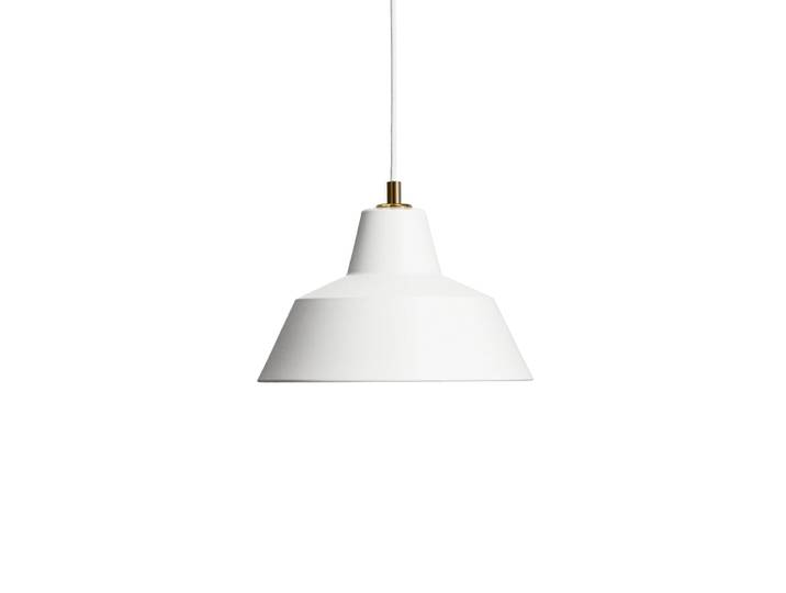 Atelier W2 Suspension, blanc mat, aluminium, E27 - Made By Hand Workshop W2 - Salle à manger - Design - À ampoule unique