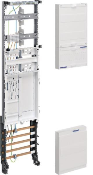 Hager Complete installatieplaat eHZ 1ZP/RES ZH3ET27, 1 veld, Hoogte: 1050 mm