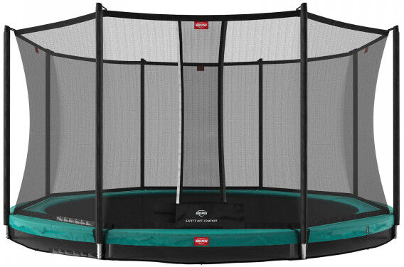 BERG Favorit InGround Trampoline With Safety Net Comfort 330cm Green