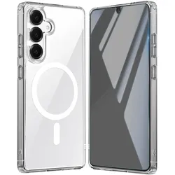 Avizar MagSafe-Schutzhülle für das Galaxy S26 mit 2 Gehärtetem Glas und 2 Kameraschutzfolien (Samsung Galaxy S26), Smartphone Hülle, Transparent